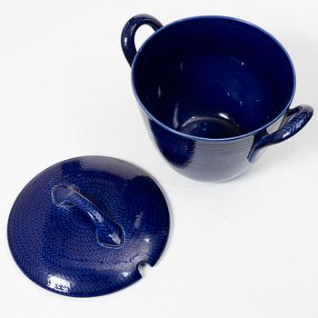 Hertha Bengtson, service pieces 34 pcs, stoneware, "Blue Fire", Rörstrand.