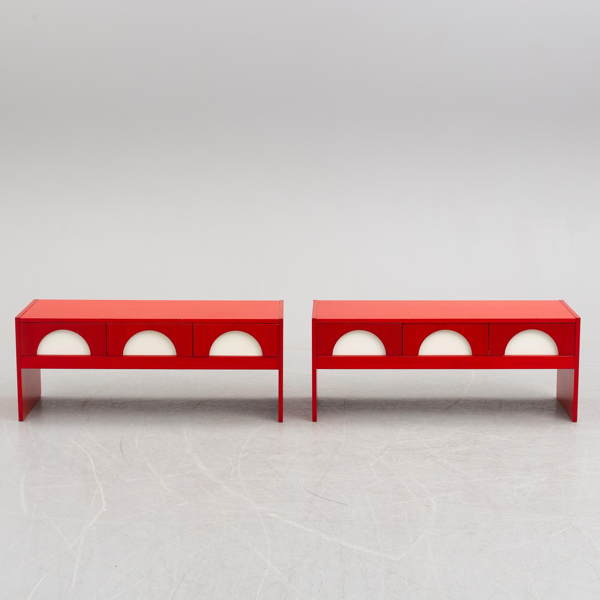 HALLBYRÅER, ett par, Swed-Form, 1970-tal.