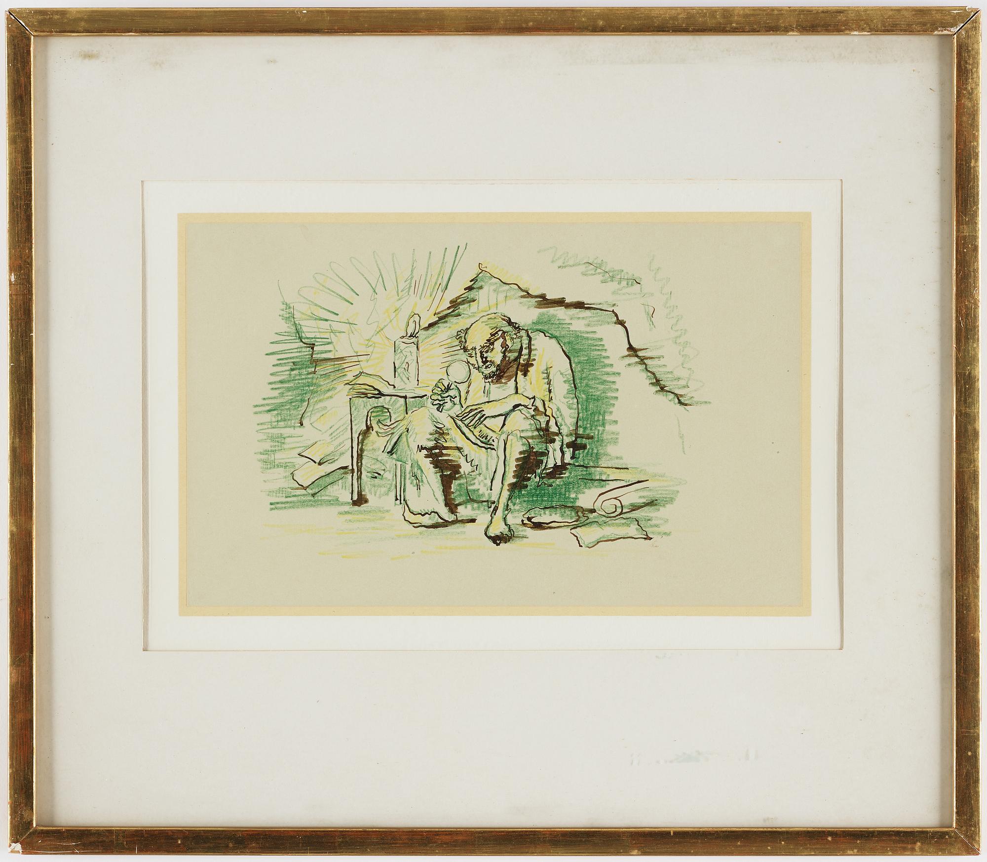 ISAAC GRÜNEWALD, mixed media on paper.