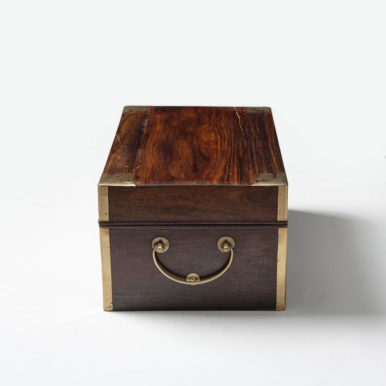 A Zitan document box, Qing dynasty, 17/18th century.