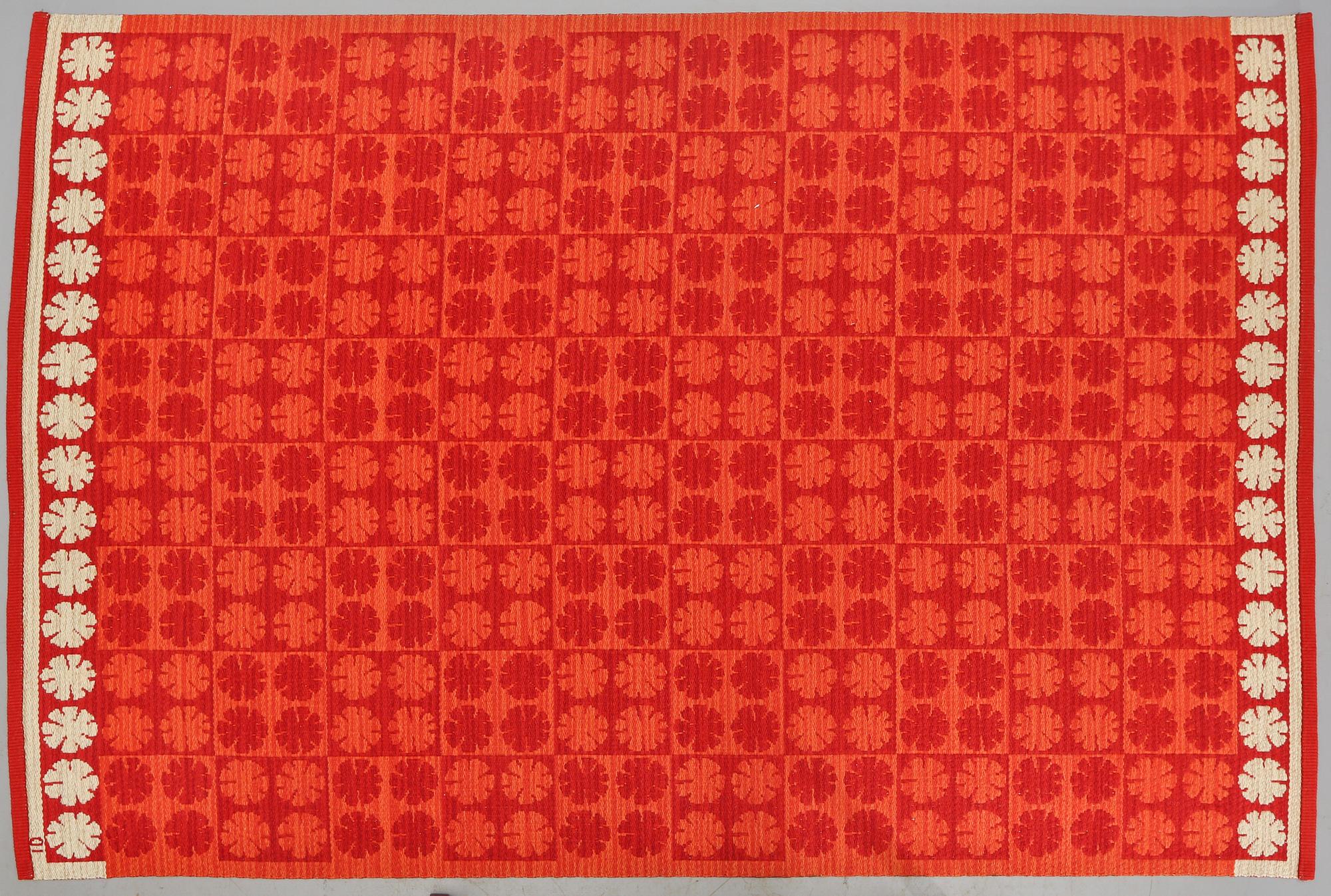 MATTA, dubbelväv, Ingrid Dessau, monogramsignerad, 1900-talets andra hälft, ca 243 x 164 cm.