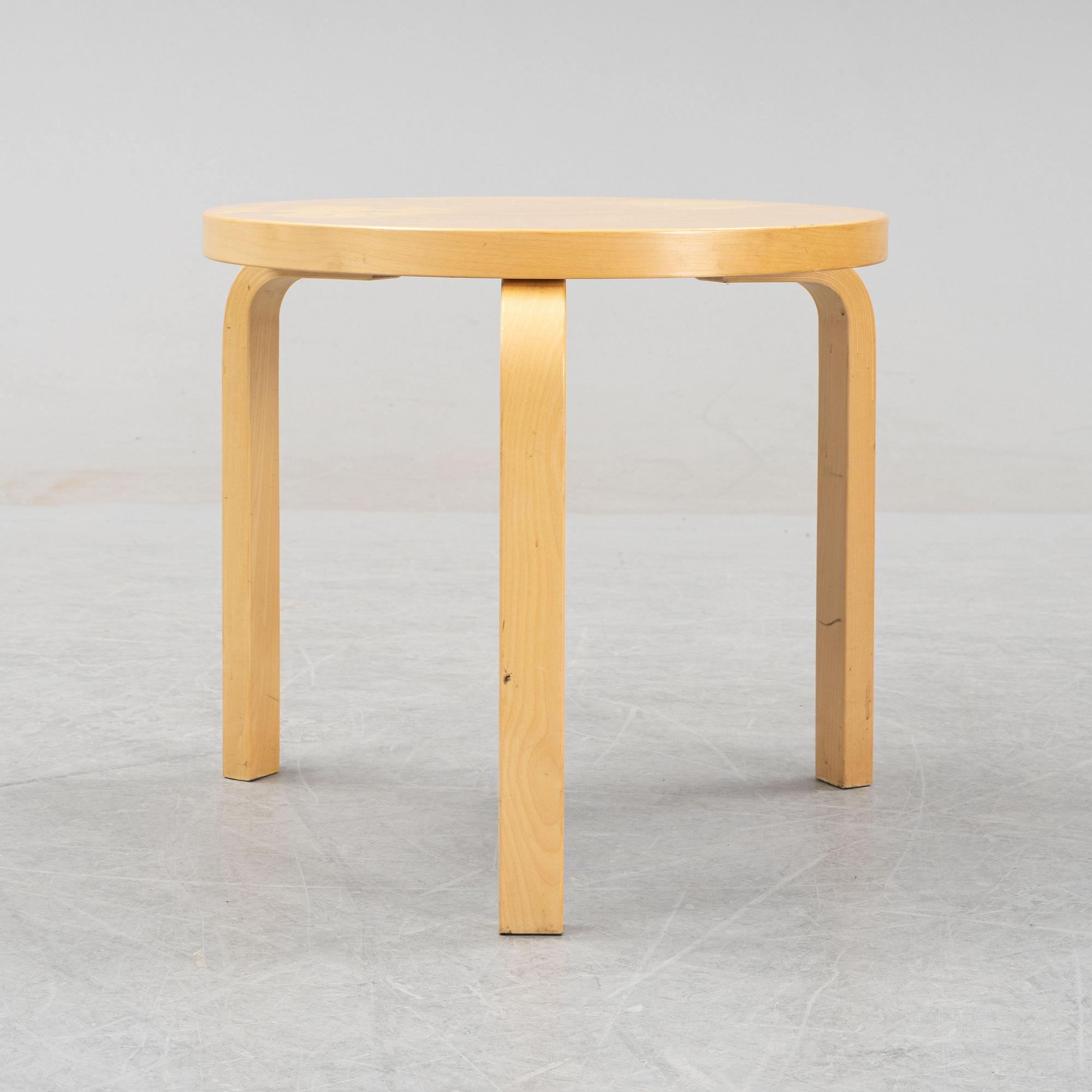 Alvar Aalto, a model 90D coffee table from Artek, Finland.