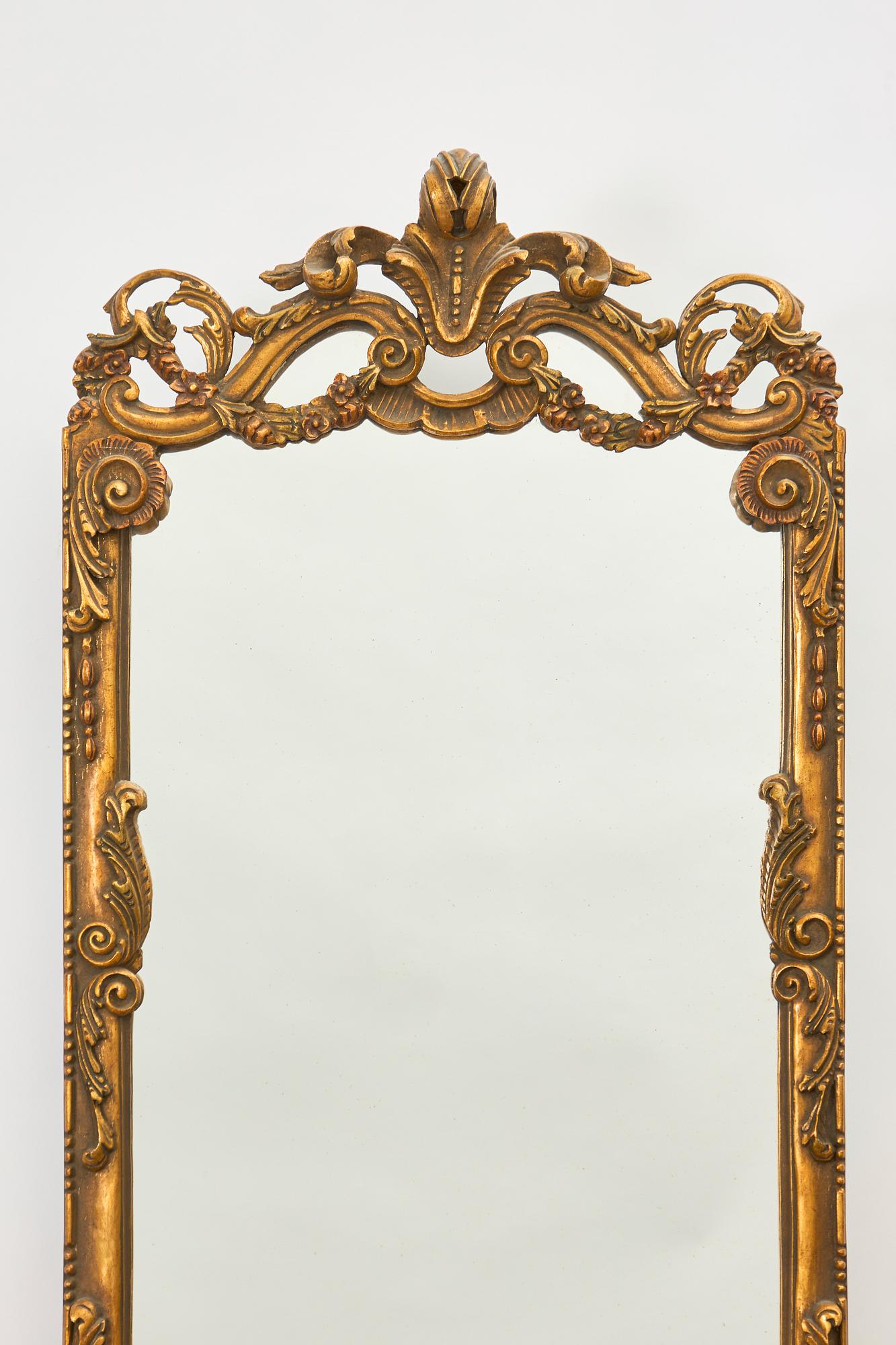 Mirror with console table, first half of the 20th century.