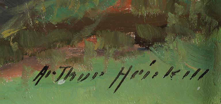 ARTHUR HEICKELL, olja på duk, signerad.