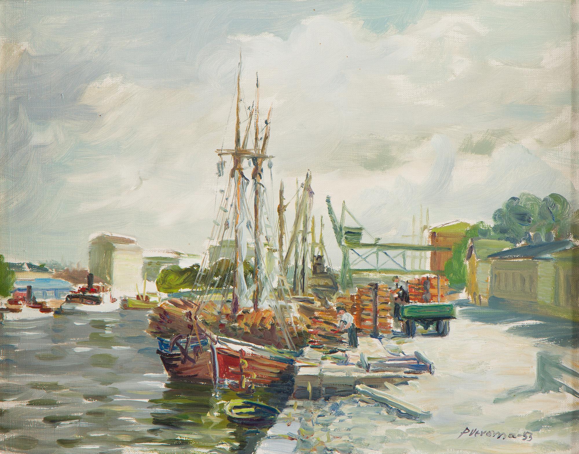 Pentti Veroma, Harbour motif.