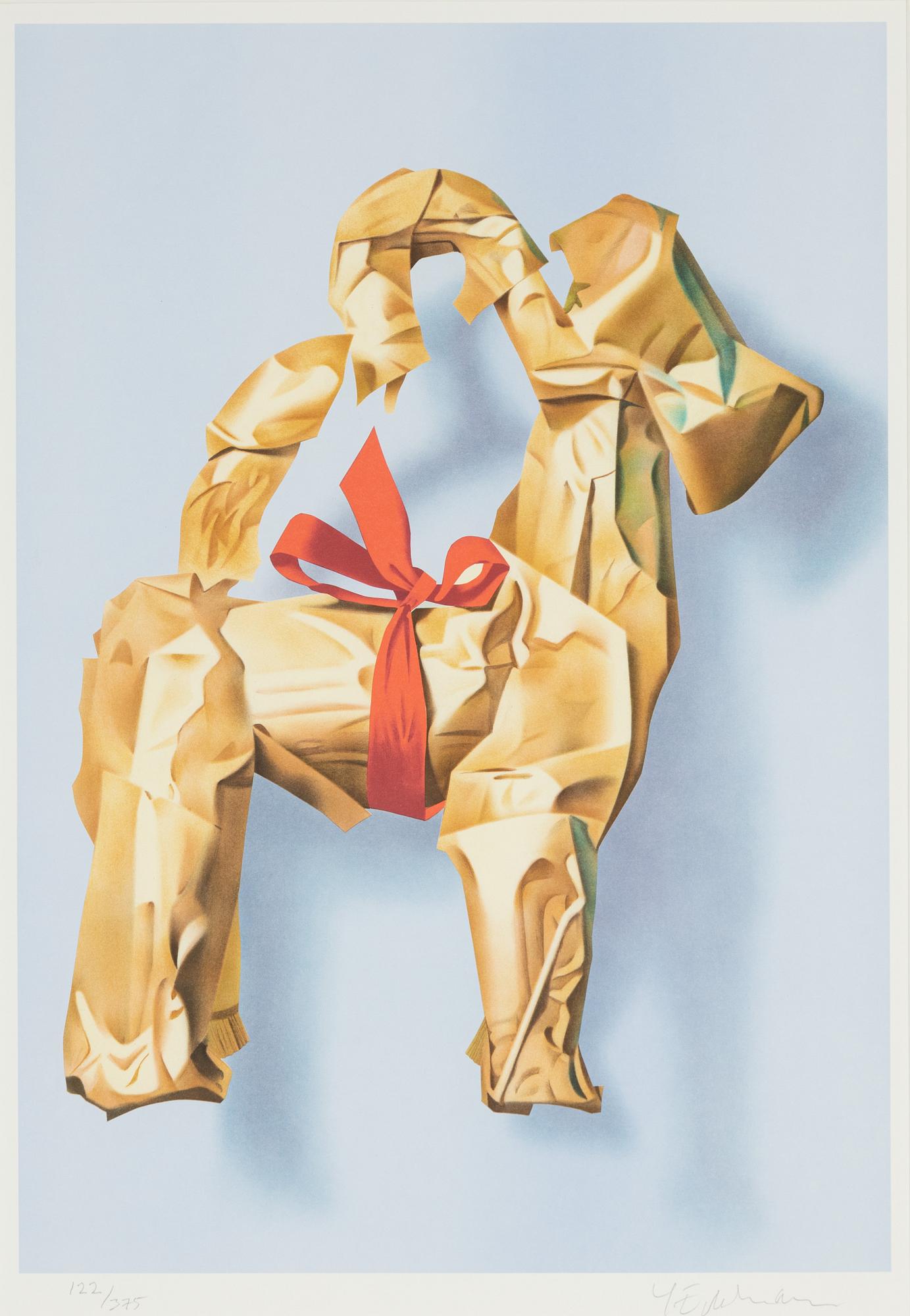 Yrjö Edelmann, lithograph in colours, 2001, signed 122/375.