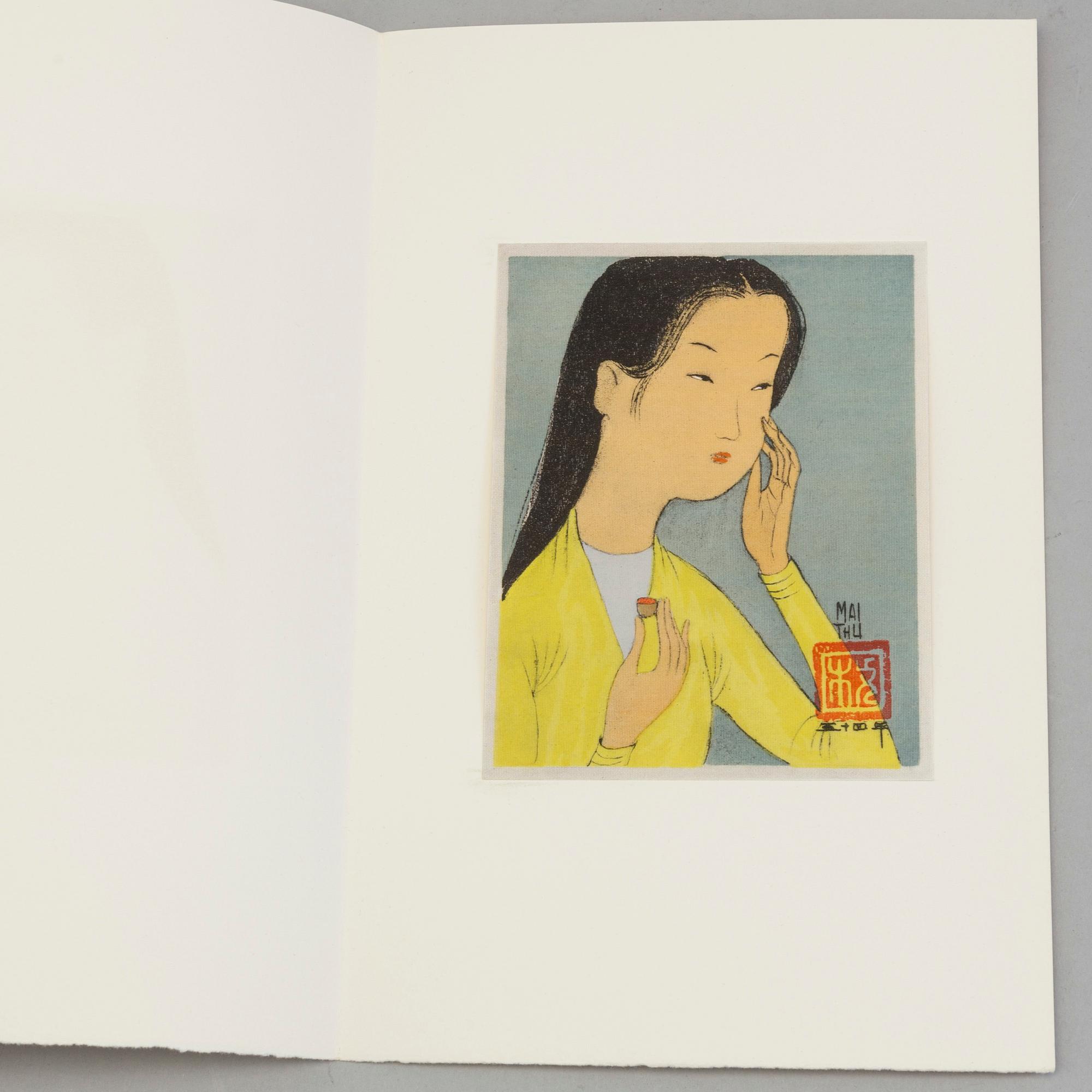MAI TRUNG THỨ, portfolio with 8 lithographs on silk, signed and stamped by the artist,  published in 1961, 463/523.