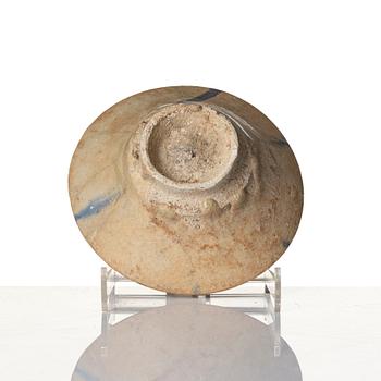 Skål, lergods, Keshan, Persien, omkring 1200 e.kr.