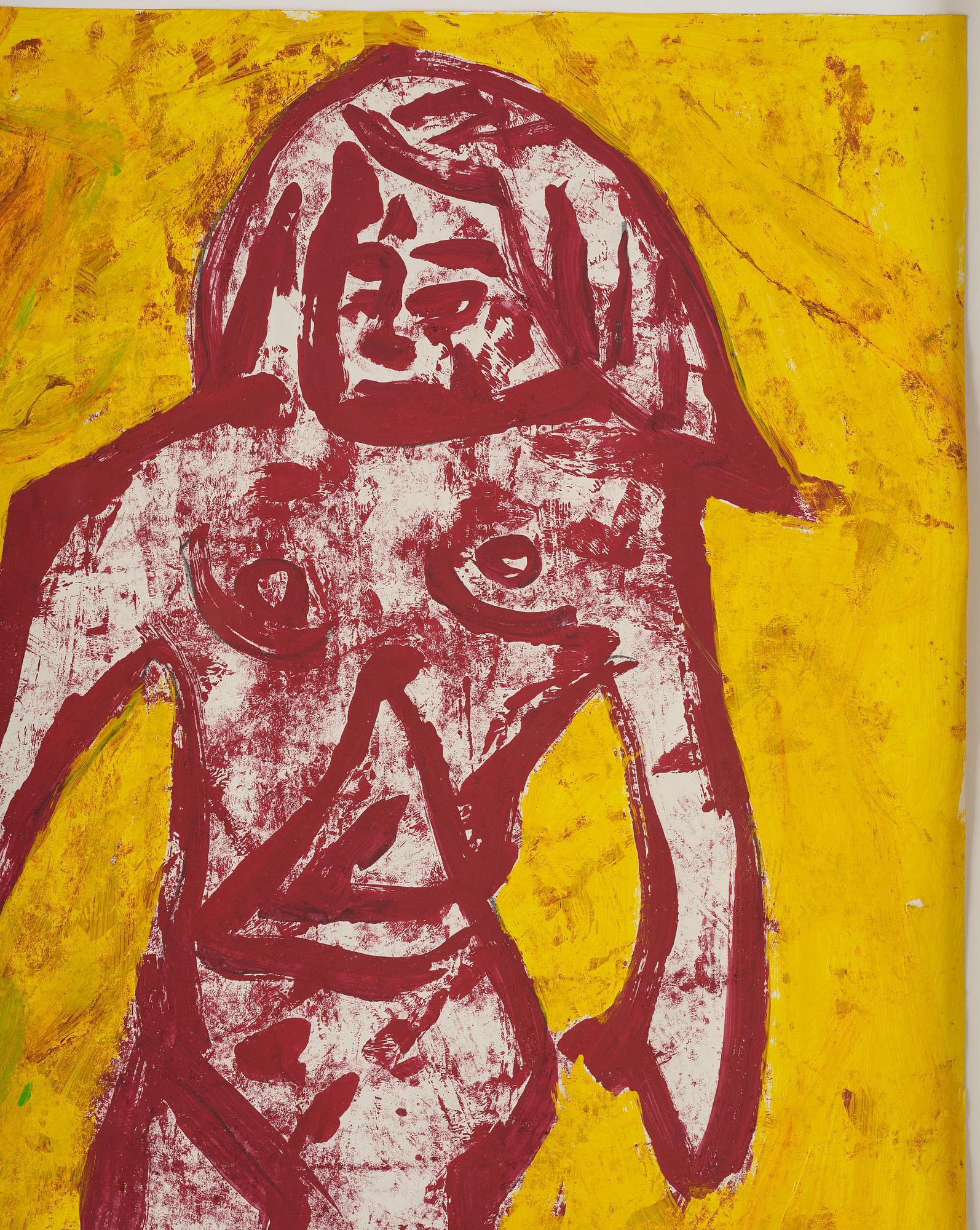 Donald Baechler, "Bather".