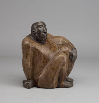 ÅKE HOLM, skulptur, stengods, signerad.
