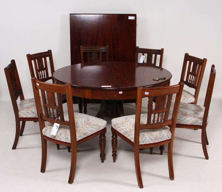 MATSALSGRUPP, 11 delar, bl a 1800-tal.