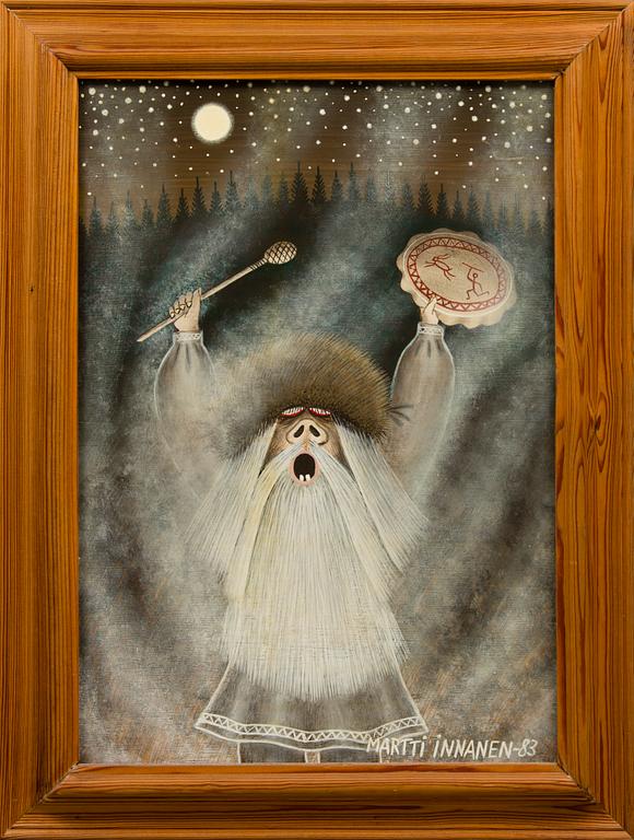 MARTTI INNANEN, öljy levylle, signeerattu -83.
