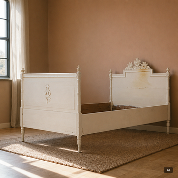 Bed frame, late 18th century, Gustavian.