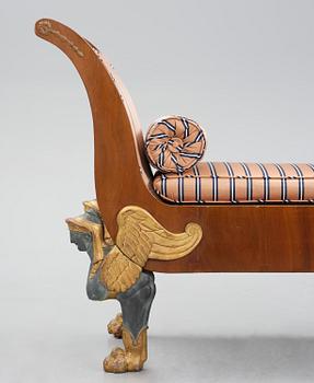 A Swedish Empire daybed, early 19th century.