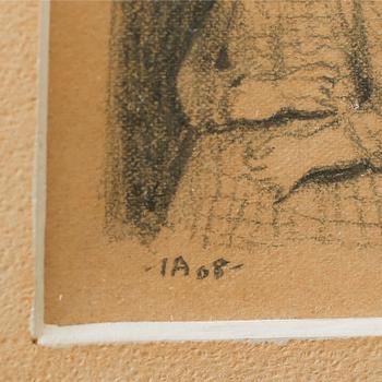 IVAR AROSENIUS, a pencil drawing, signed IA and dated -08.