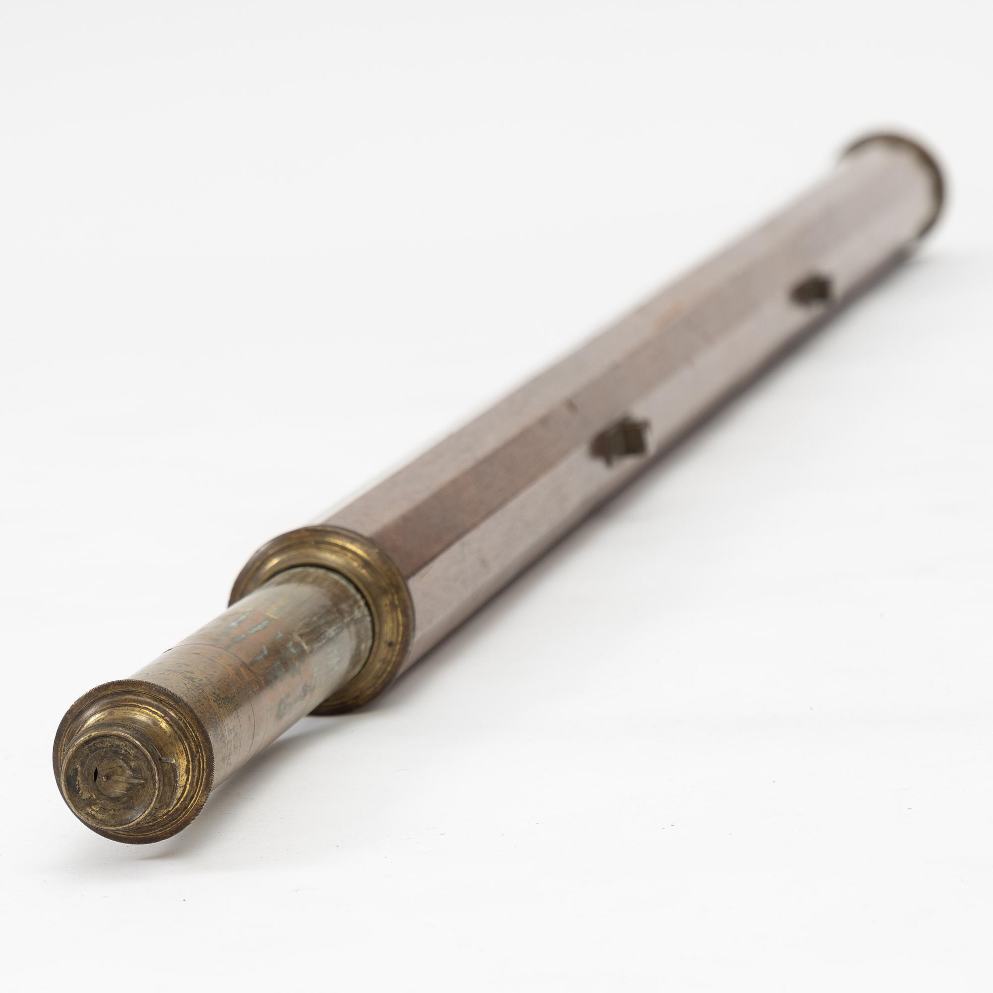 A telescope, by Nairne, London, 18th century.