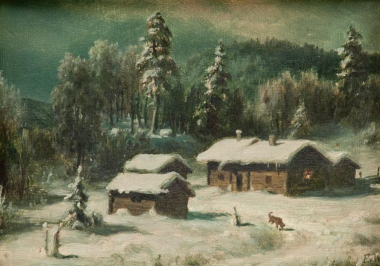 Ferdinand von Wright, WINTER LANDSCAPE.