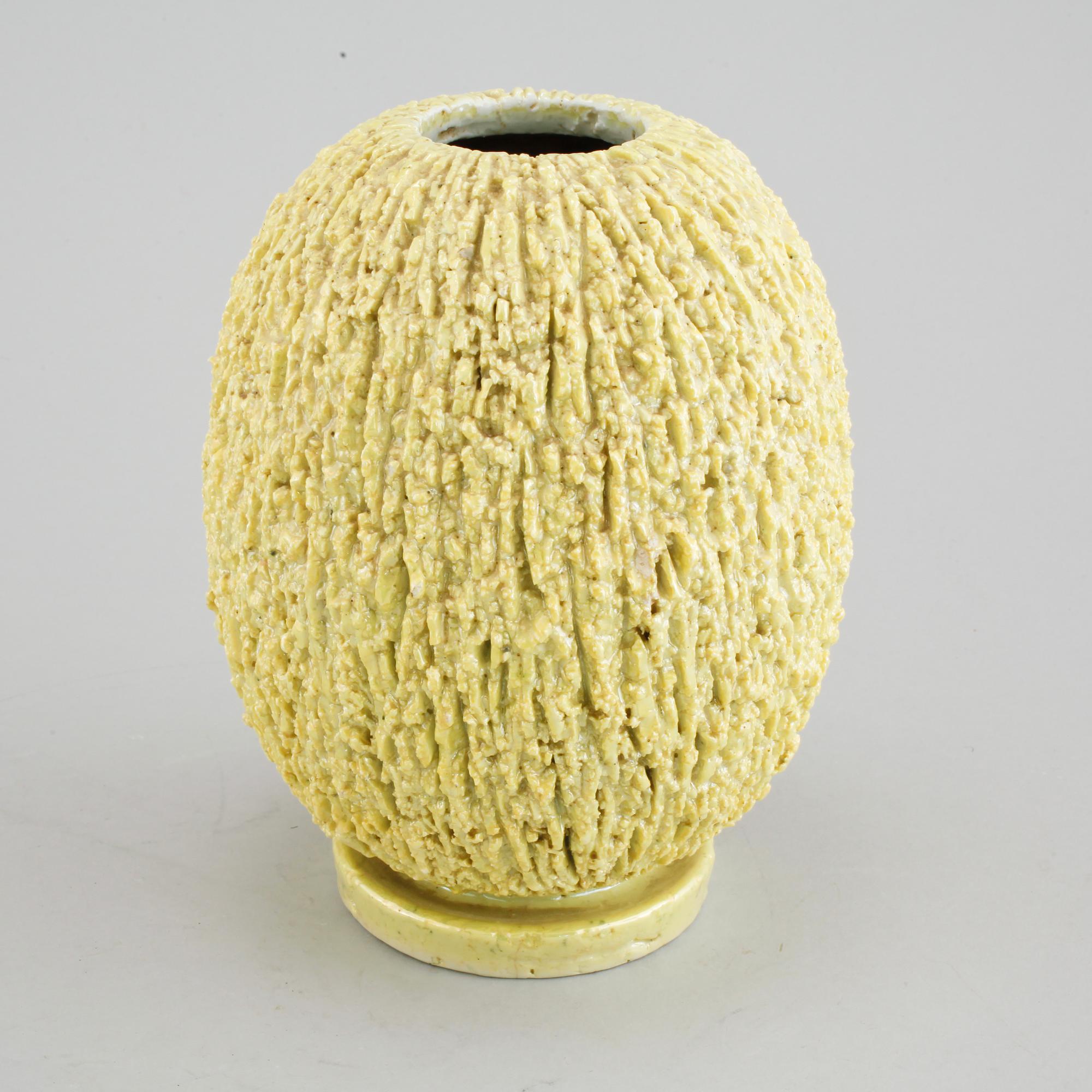 A Camotte vase by Gunnar Nylund for Rörstrand from the second half of the 20th century.