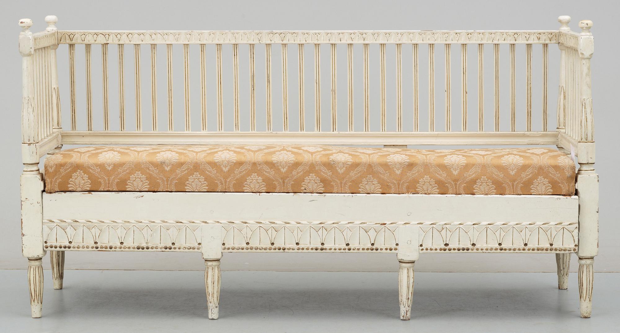 SOFFA, sengustaviansk, sent 1700-tal/tidigt 1800-tal.
