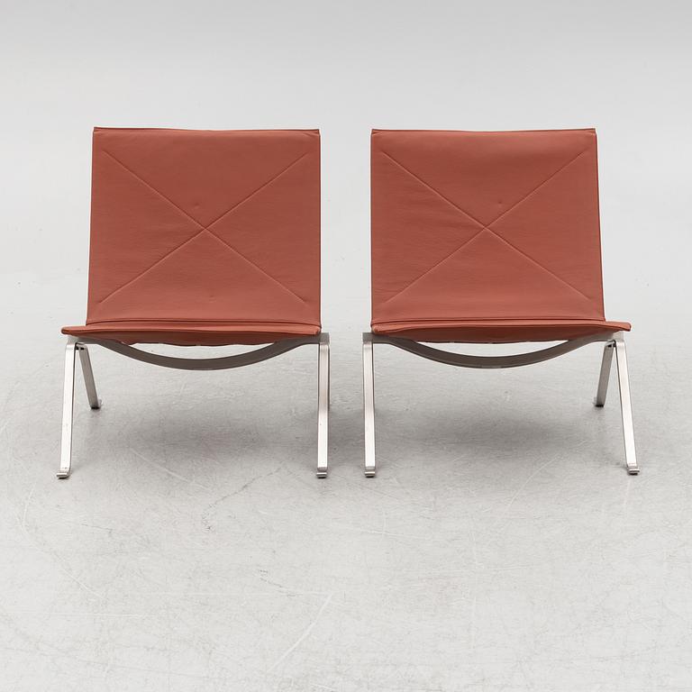 Poul Kjaerholm,  a pair of PK 22 lounge chairs for Fritz Hansen.