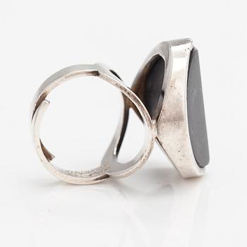 Jorma Laine, Ring, silver, spektrolit. Turun Hopea, Åbo 1973.