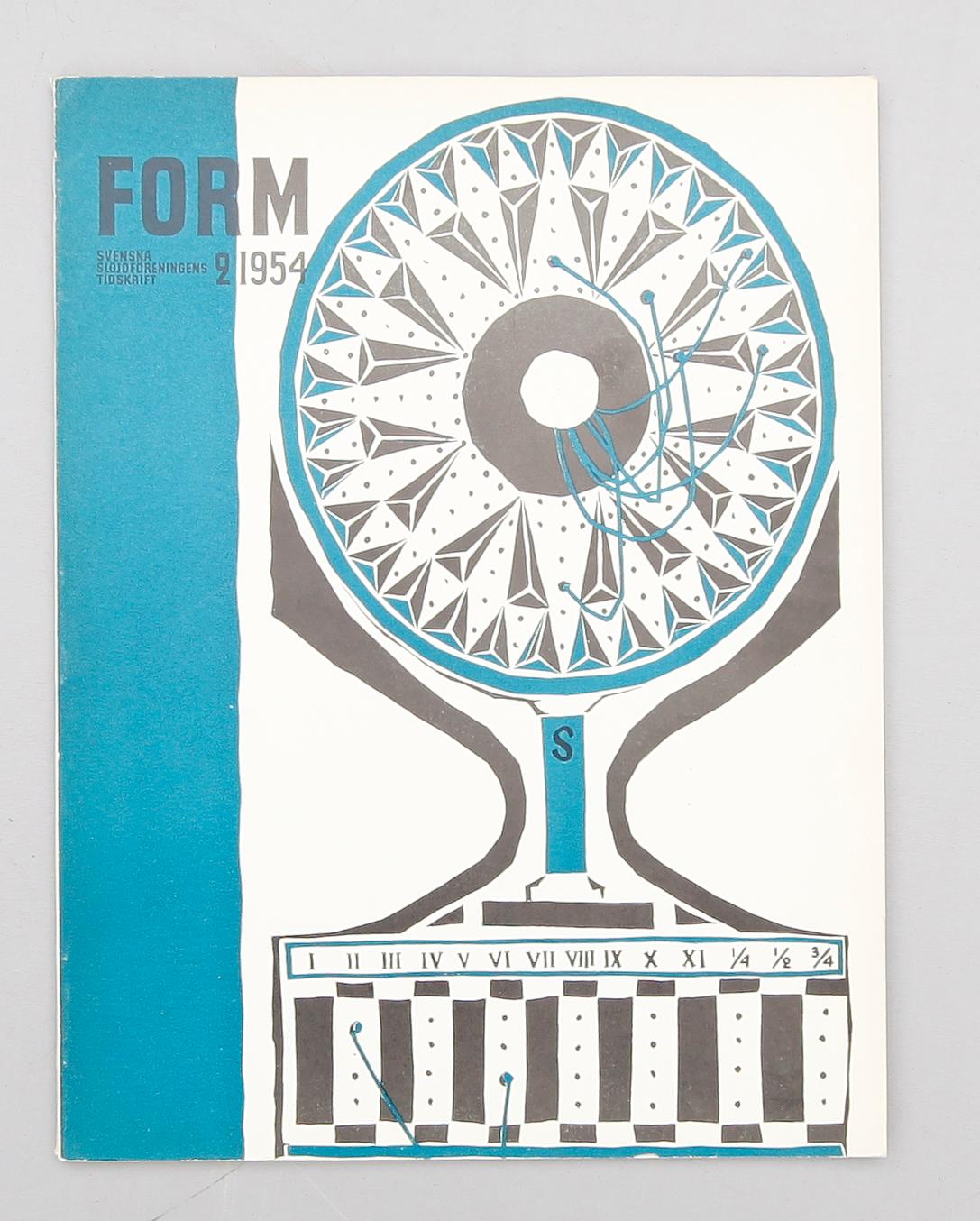 TIDSKRIFTER, ca 40 st, "Form", Svenska Slöjföreningens Tidskrift, 1940-/1960-tal.