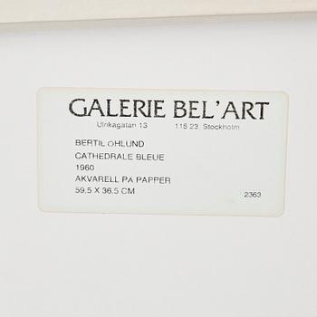 Bertil Öhlund, "Cathedrale Bleue".