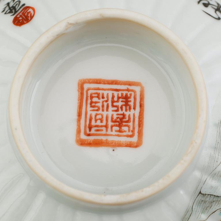 SKÅLAR, 2 st, Kina, Qingdynastin.