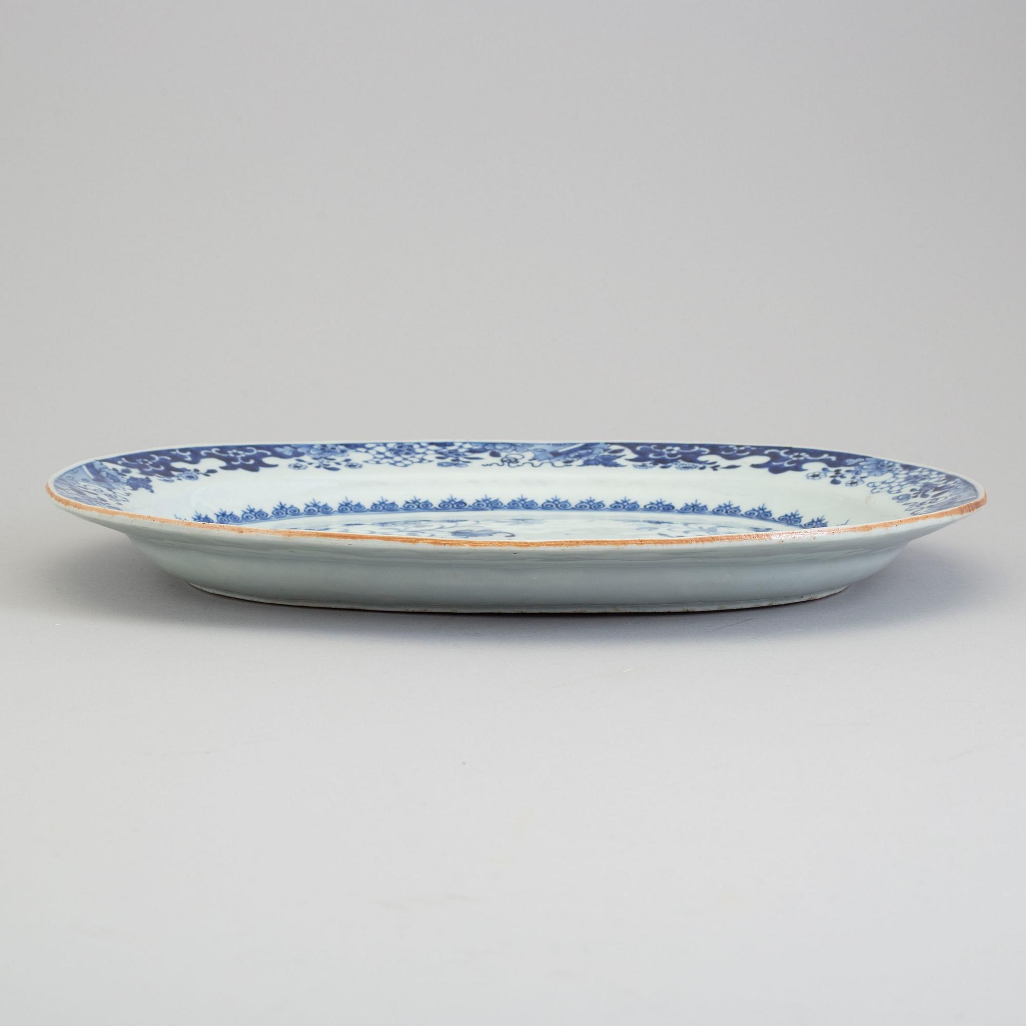 FAT, kompaniporslin. Qingdynastin, Qianlong (1736-95).