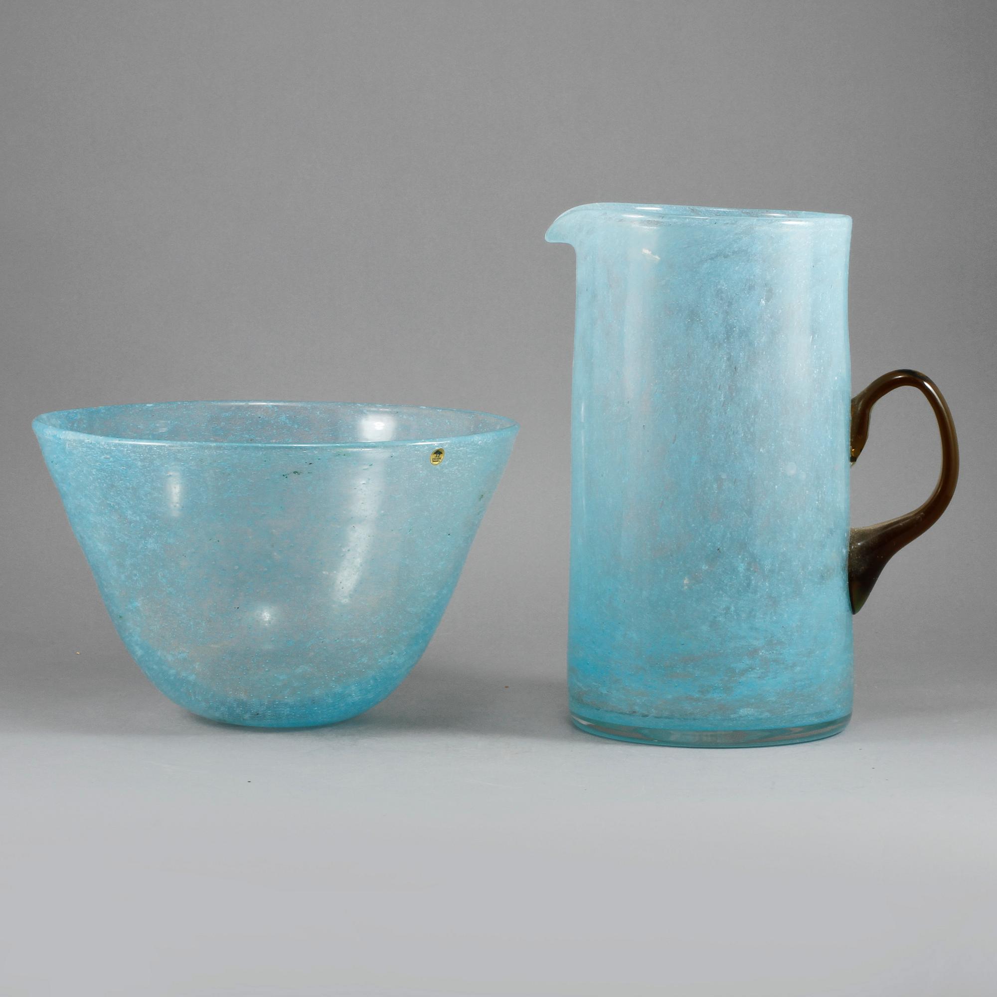 KANNA samt SKÅL, glas, Ekenäs, 1900-talets andra hälft.