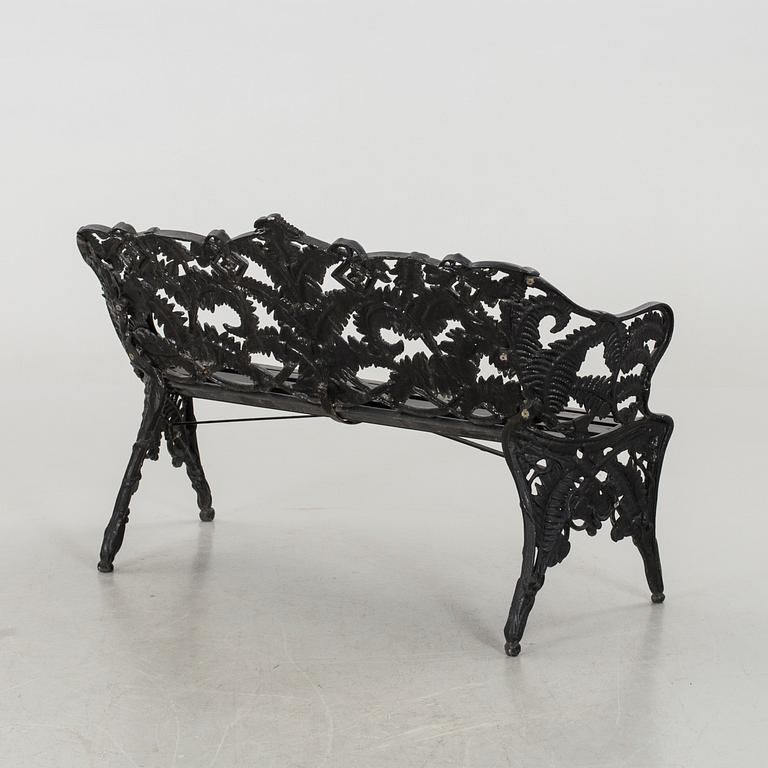 TRÄDGÅRDSSOFFA, märkt Melins Metallgjuteri Anderstorp, 1900-tal.