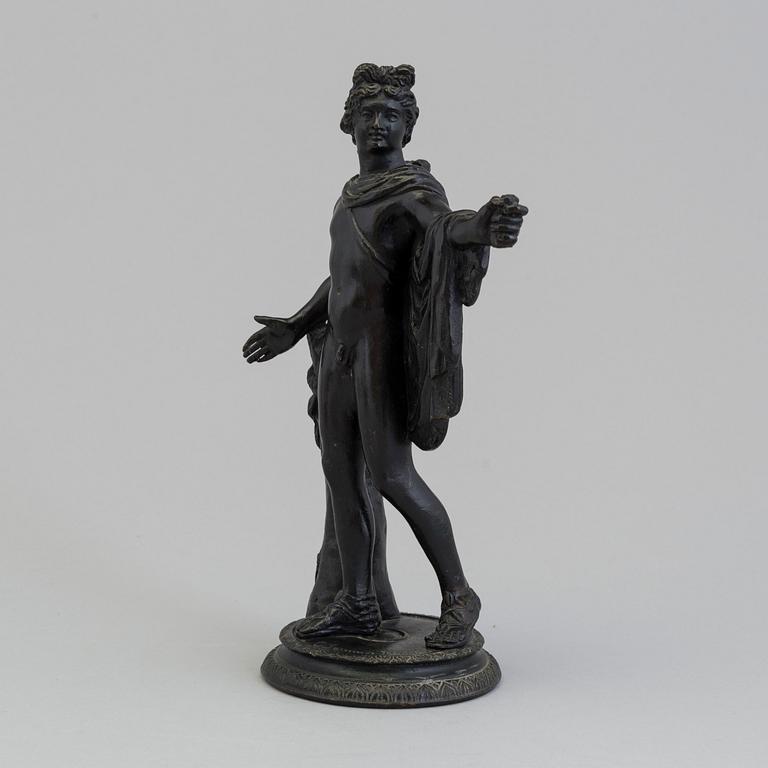 A cast metal sculpture with impressed marks for G Sommer Napoli, second half of the 19th century.