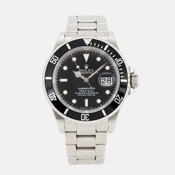 ROLEX, Oyster Perpetual Date, Submariner, Chronometer, armbandsur, 40 mm.