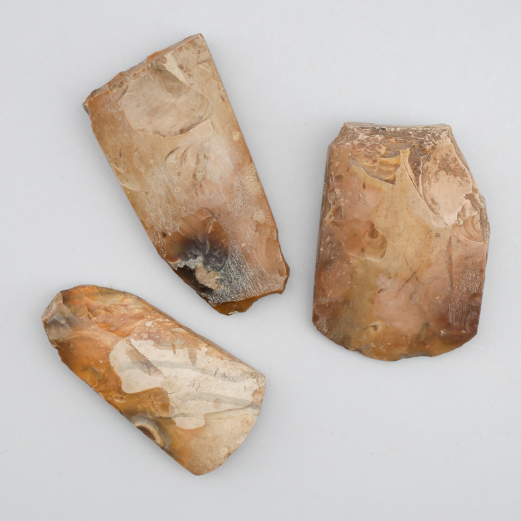 YXOR, 3 st, flinta, forntida.