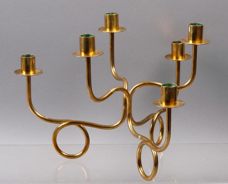 LJUSSTAKE, mässing, 
Design: Josef Frank, Svenskt Tenn.