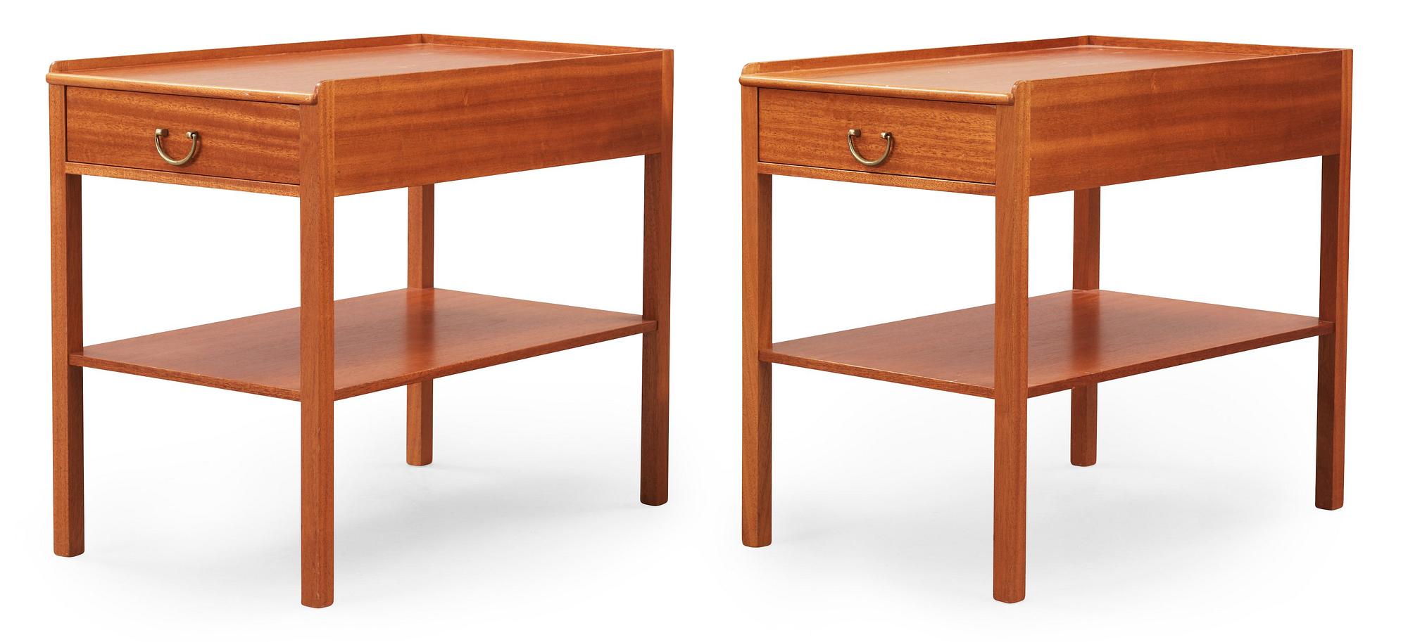 JOSEF FRANK, sängbord, ett par, Firma Svenskt Tenn, modell 914.