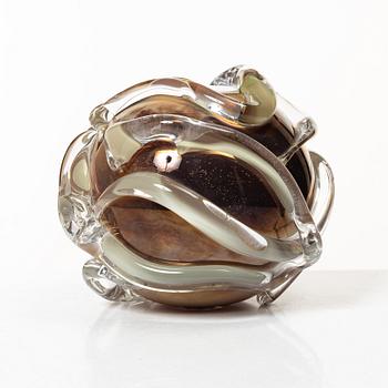 Gunvor Larsson, a unique glass vase, Sweden, signed, 2008.