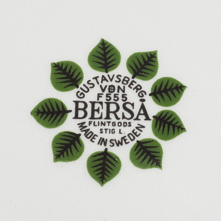 Stig Lindberg, tallrikar, 12 st, "Berså", Gustavsberg.