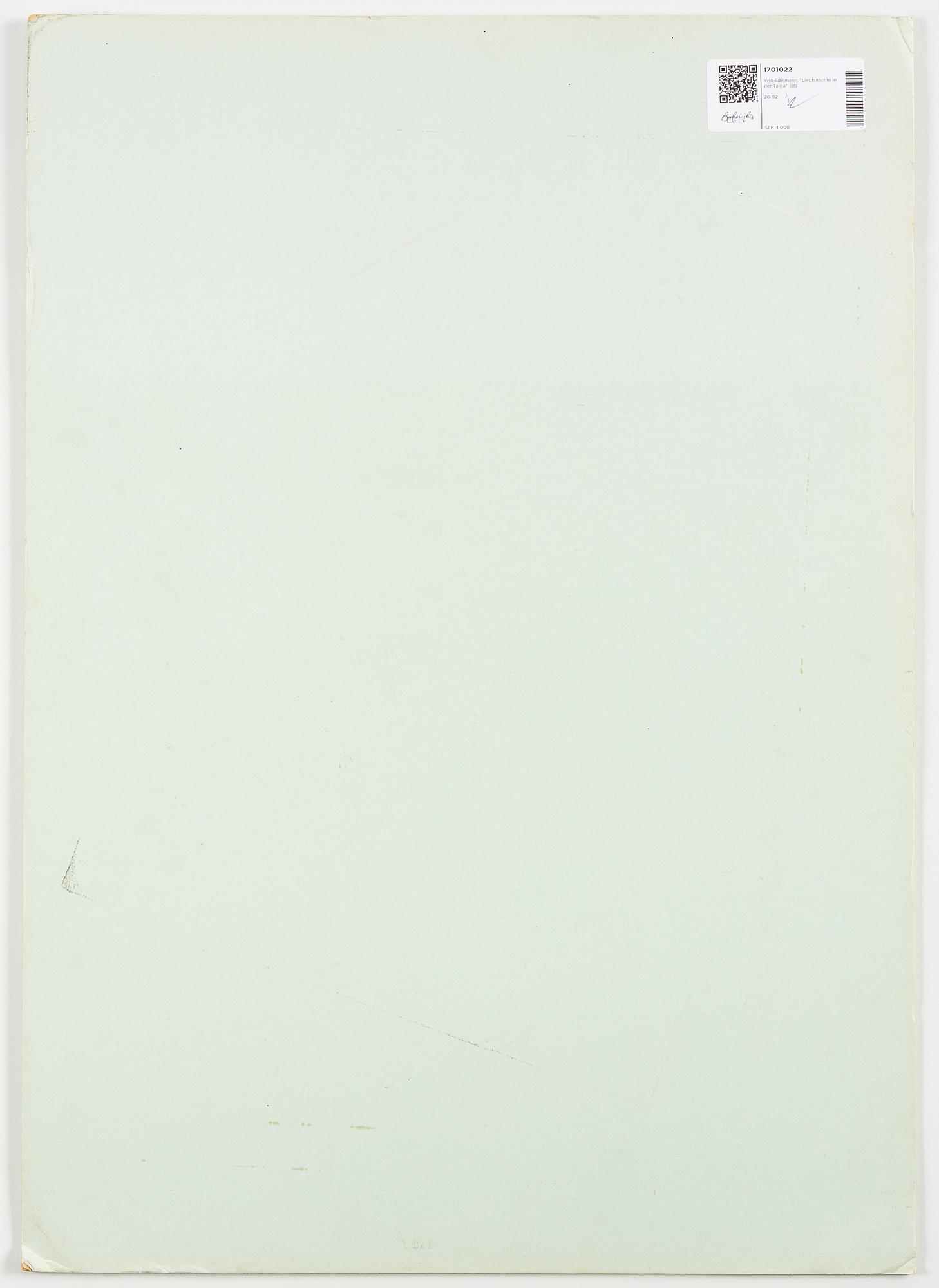 Yrjö Edelmann, "Liebfsnächte in der Taiga" (Love Nights in the Taiga).