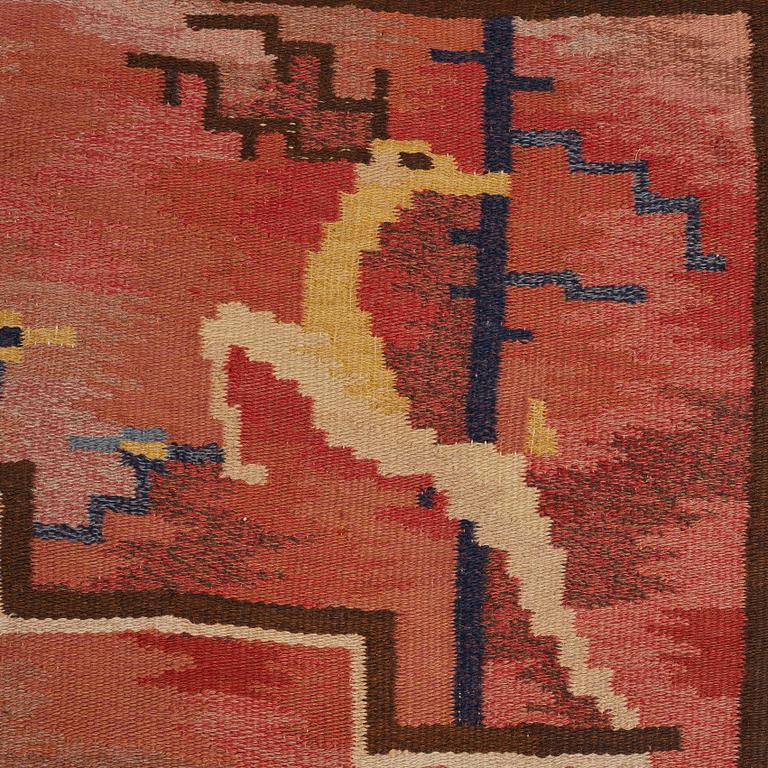 CARL EDVIN SVENSSON, MATTA, rölakan, ca 303,5 x 195,5 cm, signerad CES (Carl Edvin Svensson), Sverige 1920-30-tal.