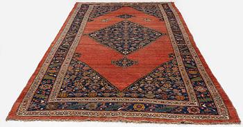 An antique Bidjar carpet, West Persia, c. 380 x 174 cm.