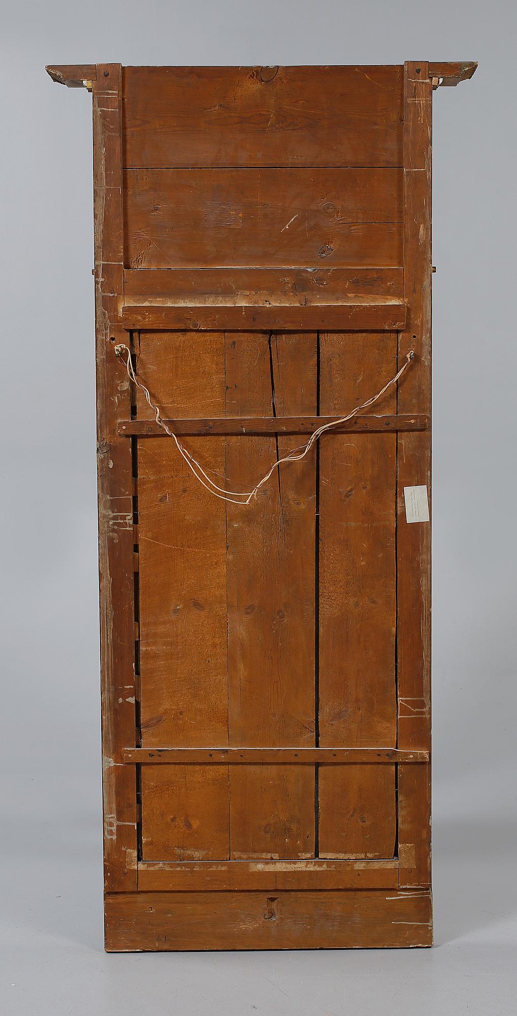 SPEGEL, etikettsignerad Carl Fredrik Thim, Stockholm, empir, 1800-talets första del.