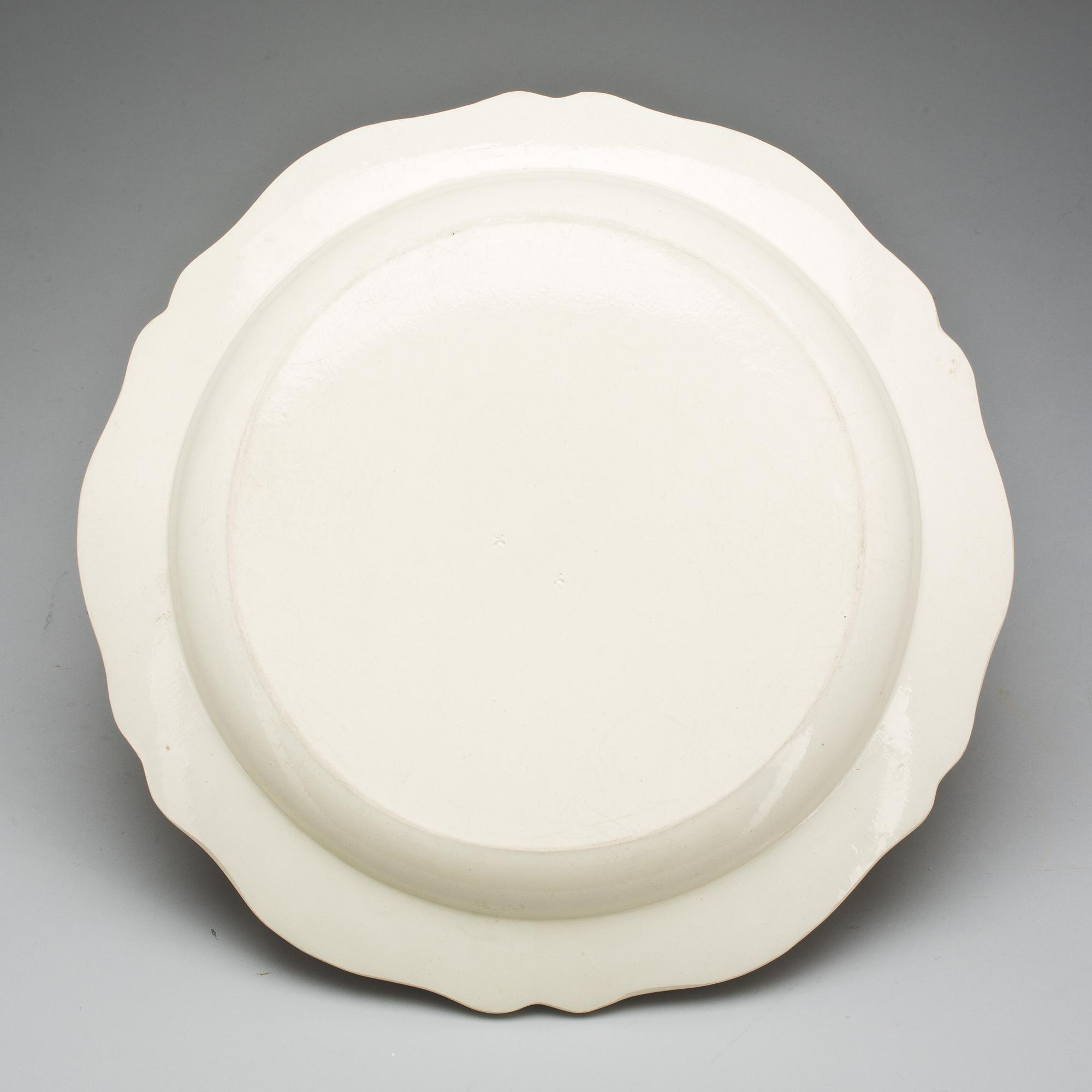 SKÅLFAT, flintgods. Empire, 1800-talets början.