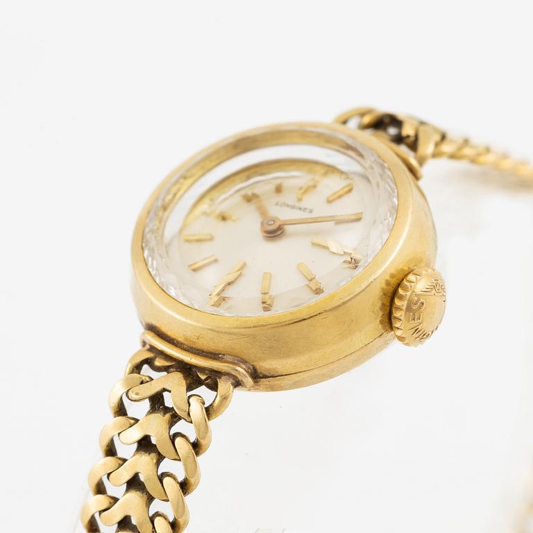 Longines, armbandsur, 18K guld, 18,5 mm.
