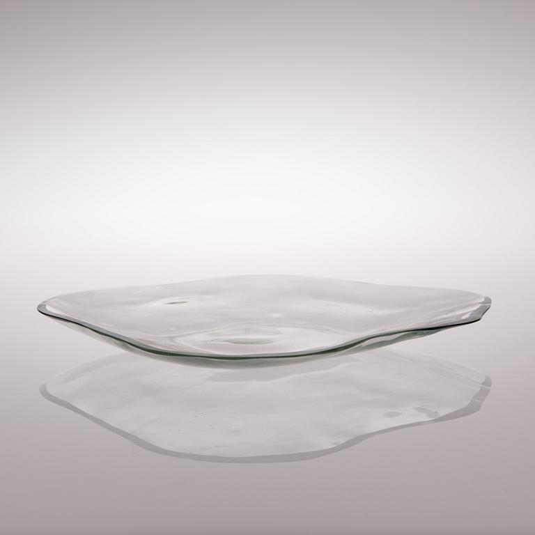 ALVAR AALTO, GLASS SCULPTURE, 4 PIECES. The Aalto Flower. Signed Alvar Aalto. Iittala 1950/60s.