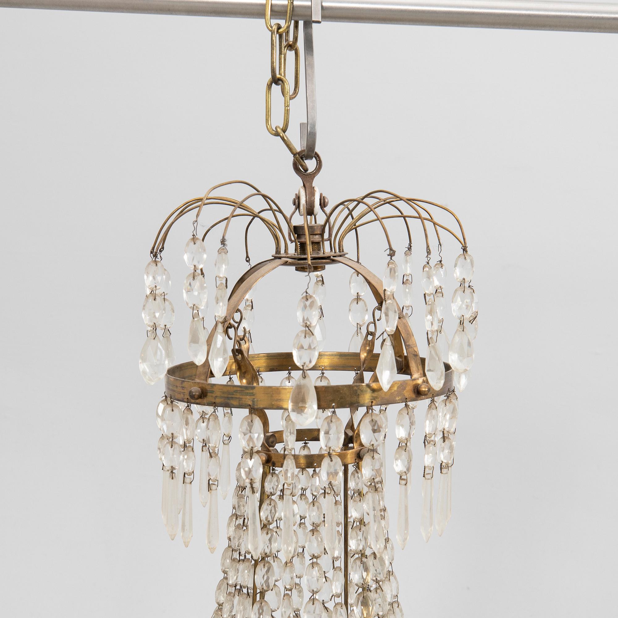 Chandelier, Gustavian style, 20th century.