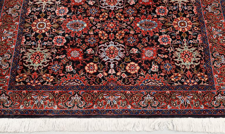 A part silk Bidjar, so called Takab, ca 195 x 104 cm.