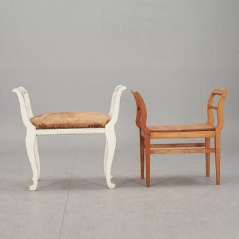 TABURETTER, 2 st, 1900-tal.