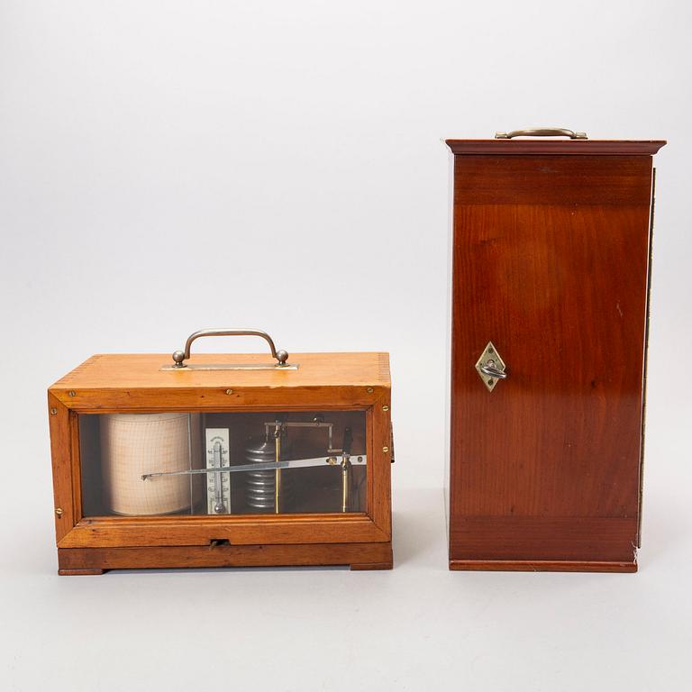 A Microscope and a Barograph first half of the 20th century.