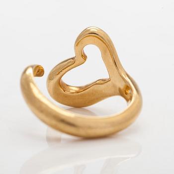 Tiffany & Co, Elsa Peretti, an 18K gold 'Open Heart' ring,.